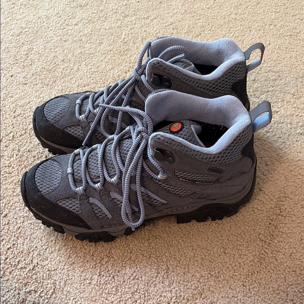 Merrell Moab 2 Waterproof Hiking Boots | Women’s Size 8 | Gray Trail Shoes